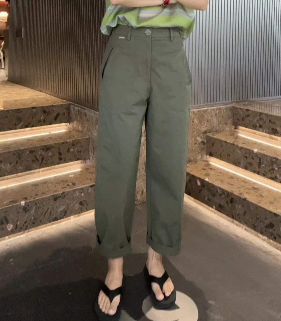“橄榄裤”2025新款显瘦休闲裤58082