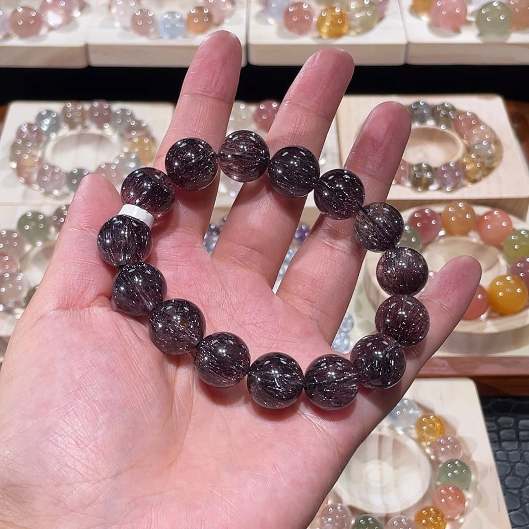 未镶嵌手链水晶超七手链，晶体通透