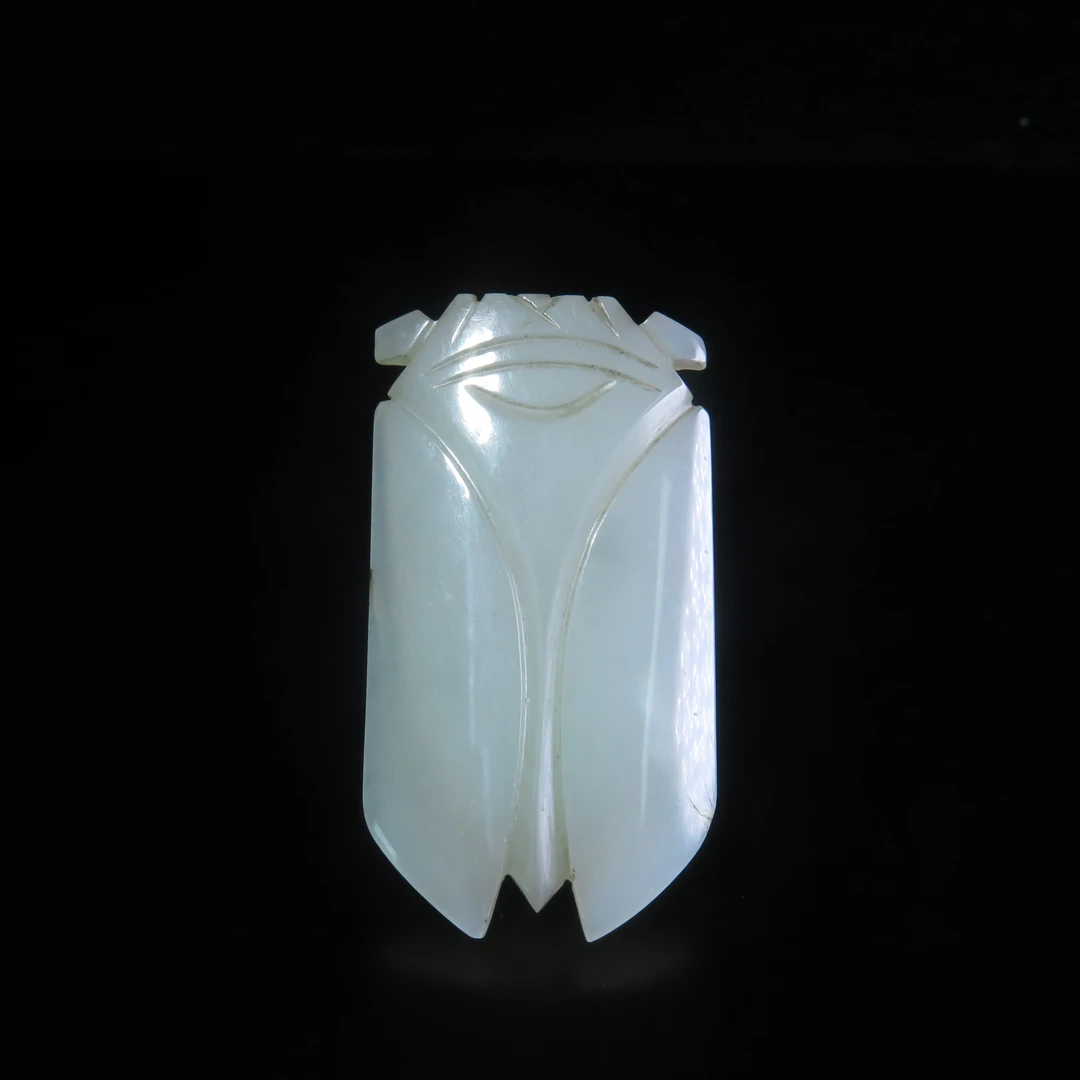 晚明汉八刀蝉/MZ618713/和田玉/民族文物