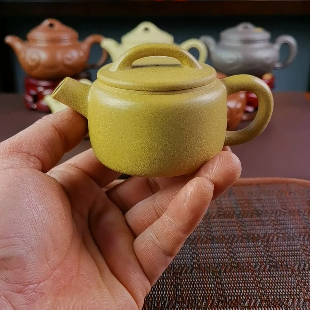 紫砂茶壶黄金段炮嘴汉瓦150CC