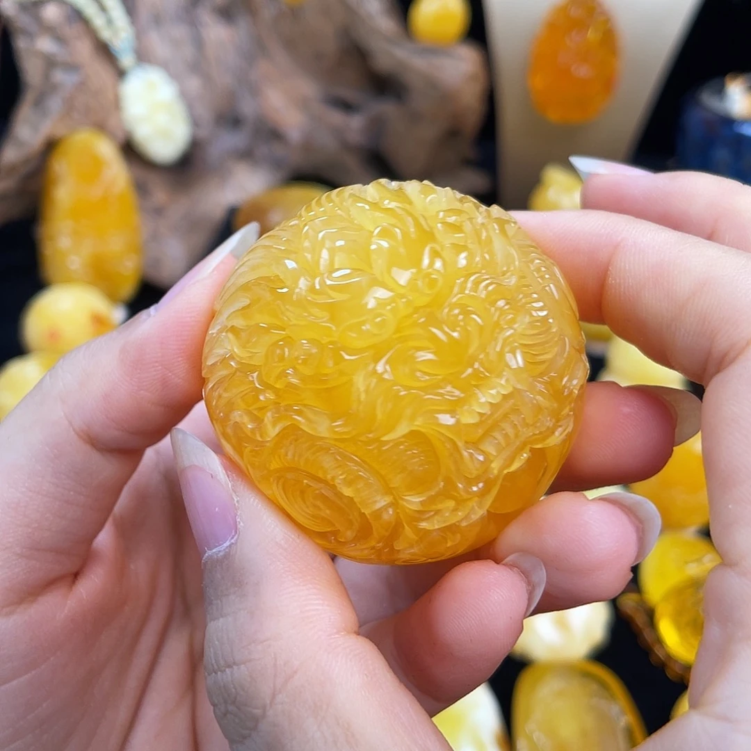 琥珀未镶嵌珠宝奇石微瑕