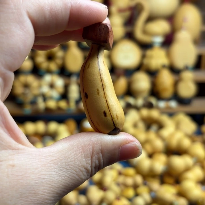*****木天然葫芦烙画香蕉