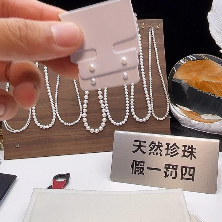 淡水珍珠耳饰银S925镶嵌