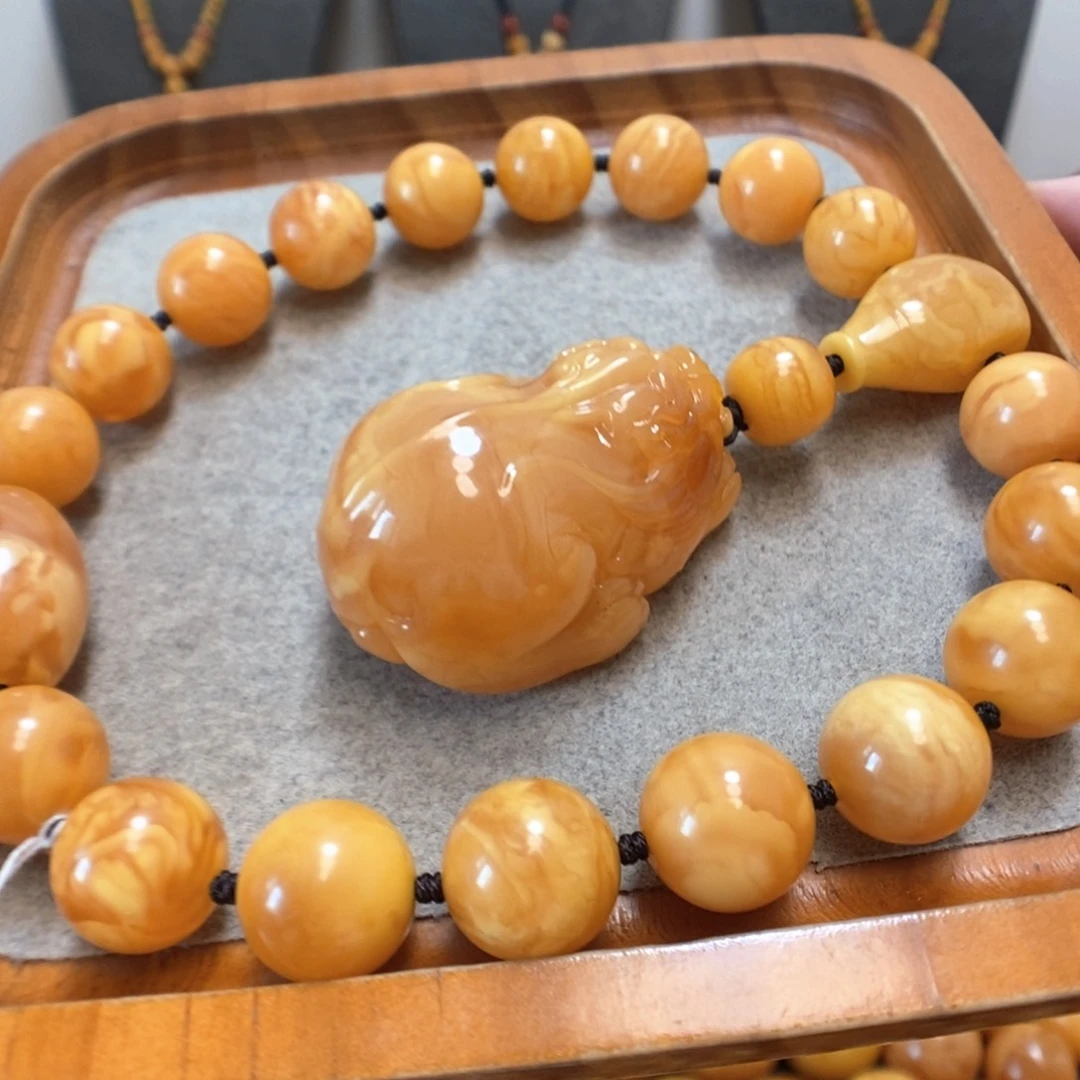 未镶嵌蜜蜡手串蜜蜡手持