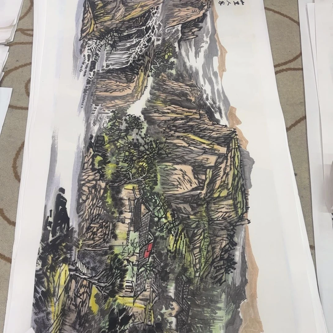 露***光国画王因东四尺李欣主播