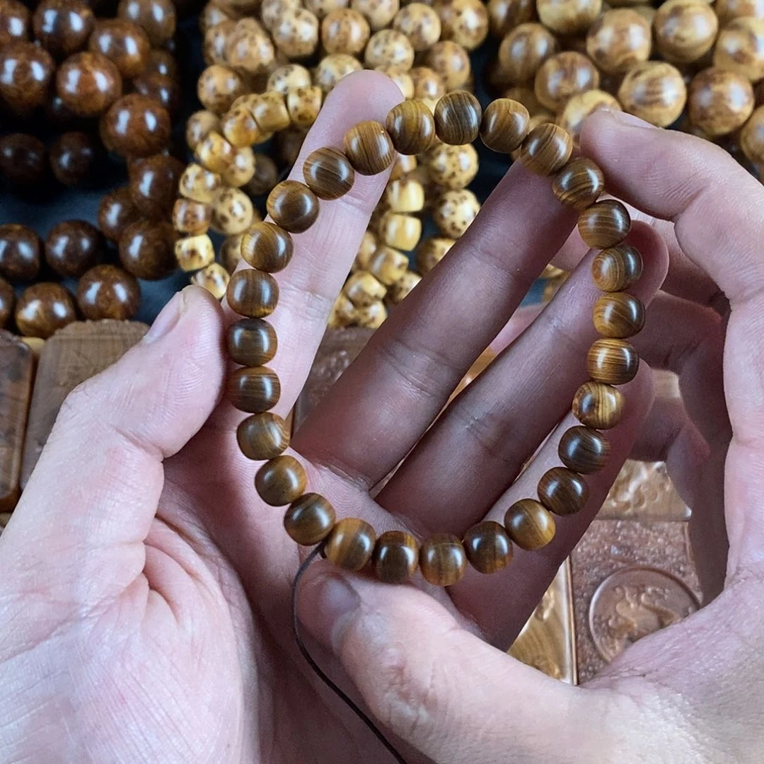 柏木（崖柏）手串/手链泥膏料8-9微瑕