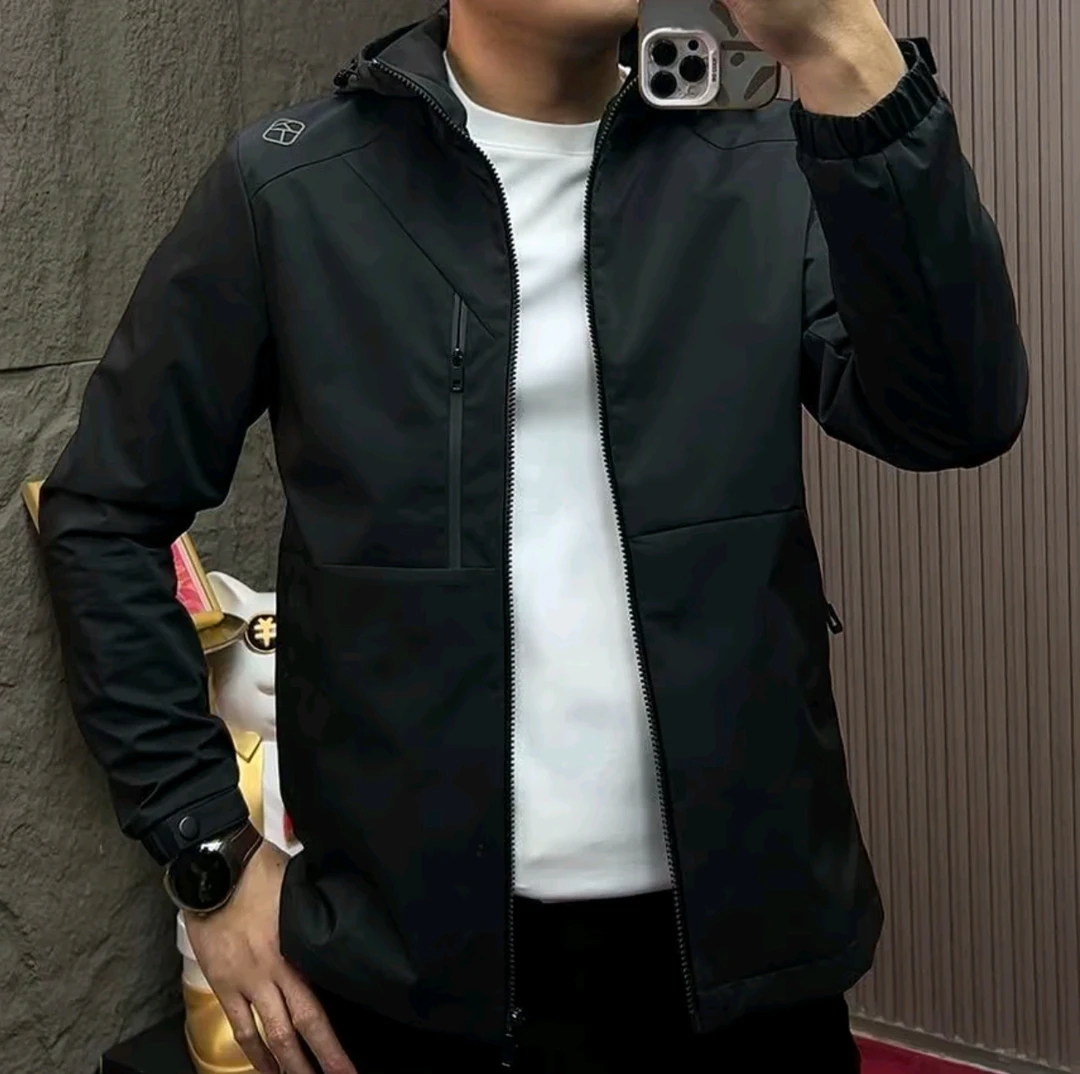 秋冬新款男士户外休闲时尚潮流百搭连帽二棉衣25330