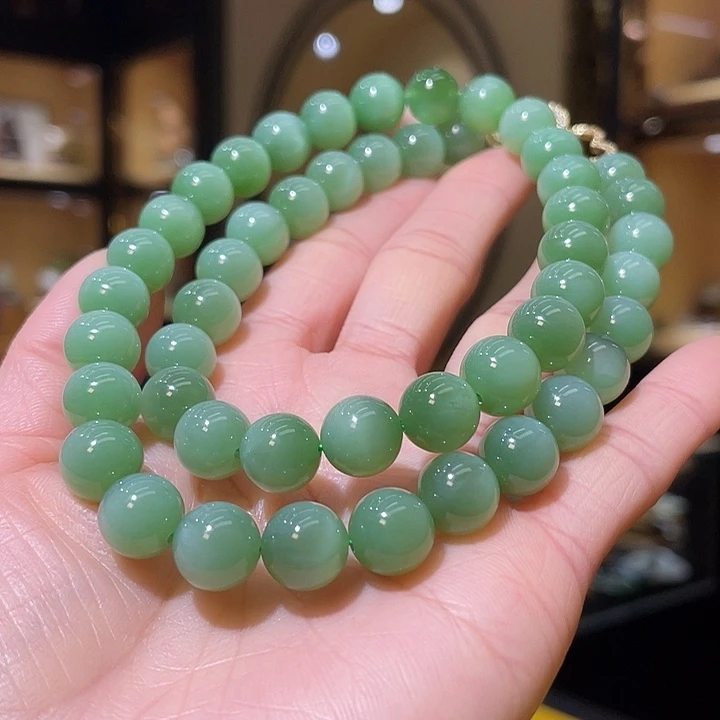 颈饰合金和田玉10mm