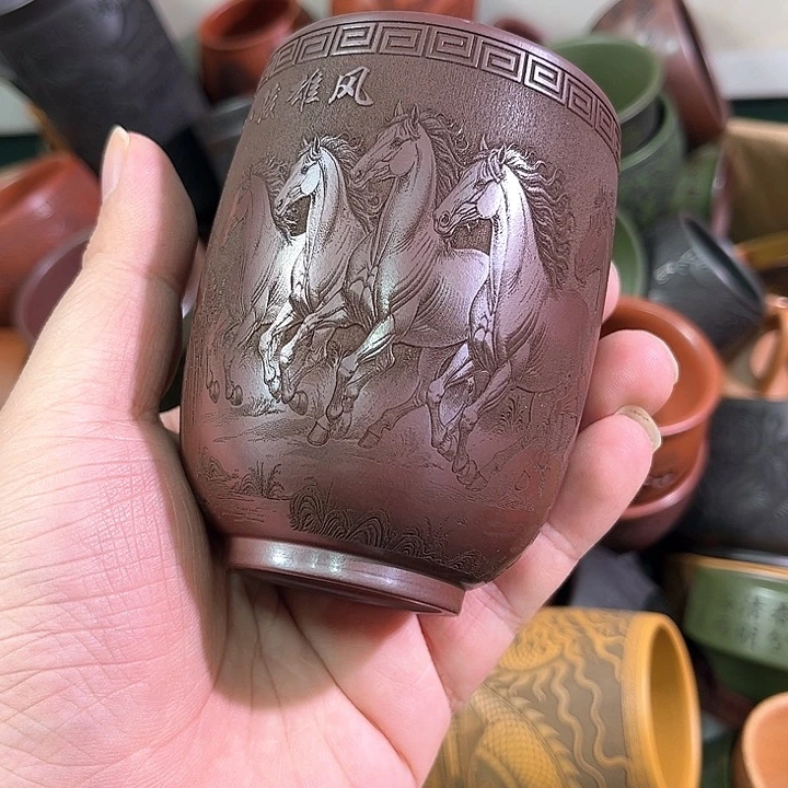 茶杯紫砂全手工紫砂主人杯