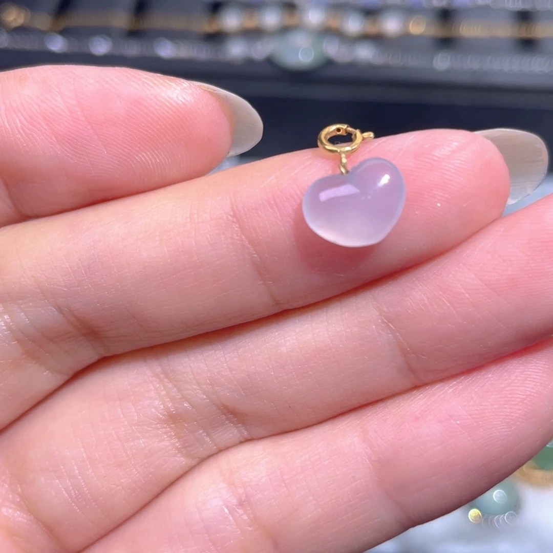 颈饰18K金镶嵌翡翠翡翠