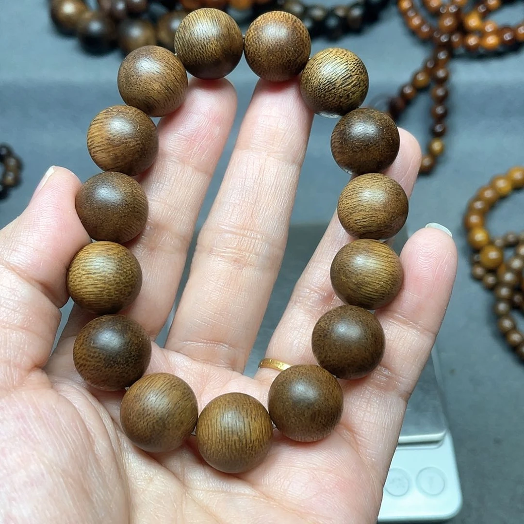 沉香手串芽庄白棋1.4