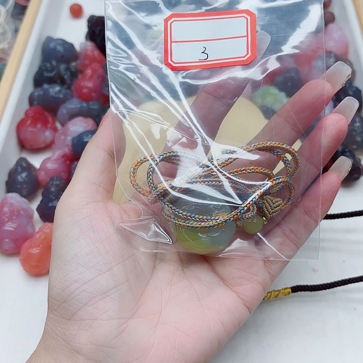 玛瑙/玉髓未镶嵌手链盐源3