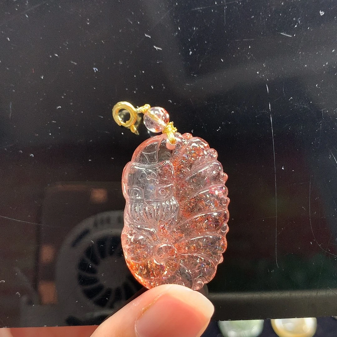 未镶嵌水晶吊坠(不含链)金草莓狐后