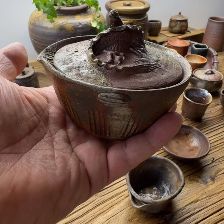 小西陶古备前烧角出