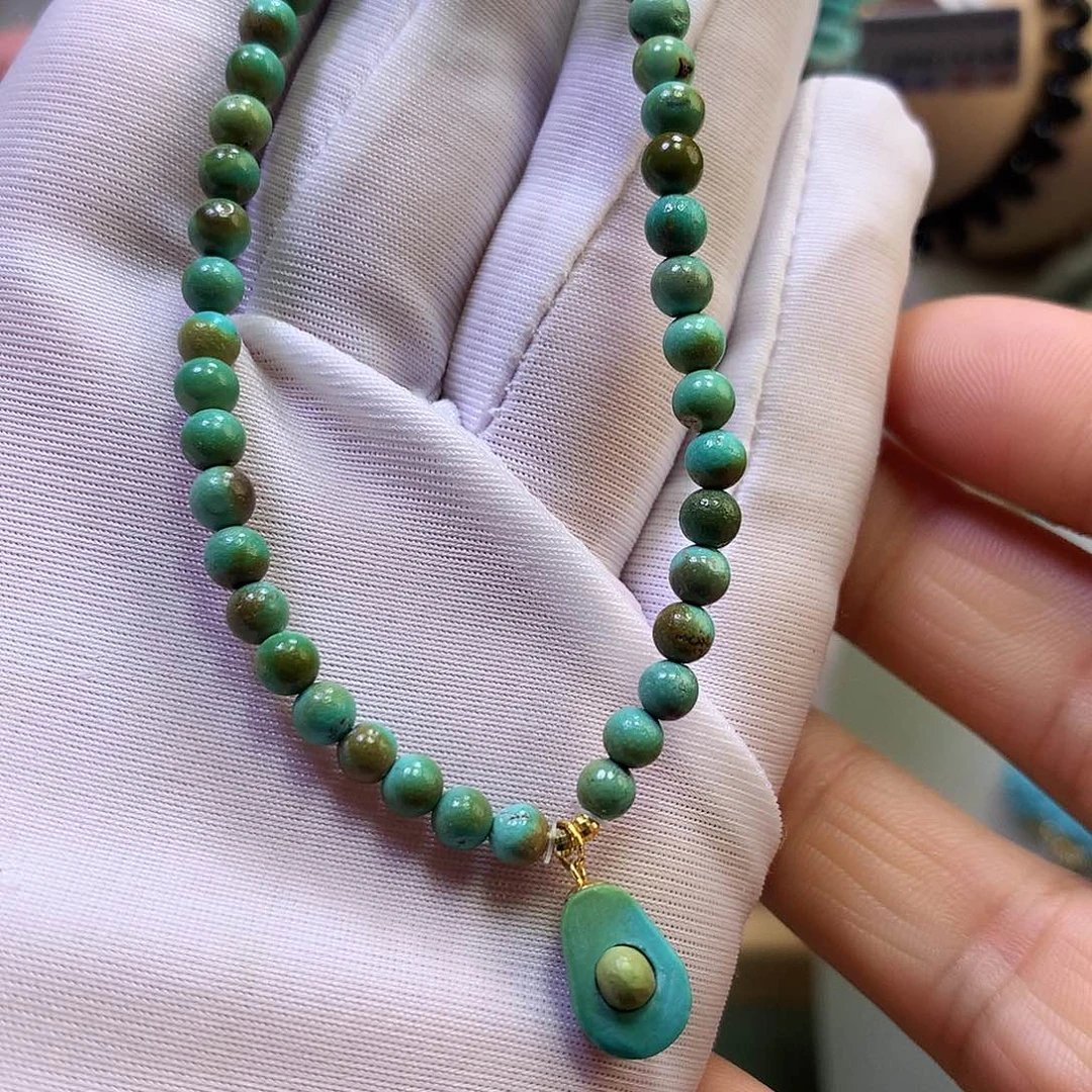 绿松石18K金镶嵌单圈