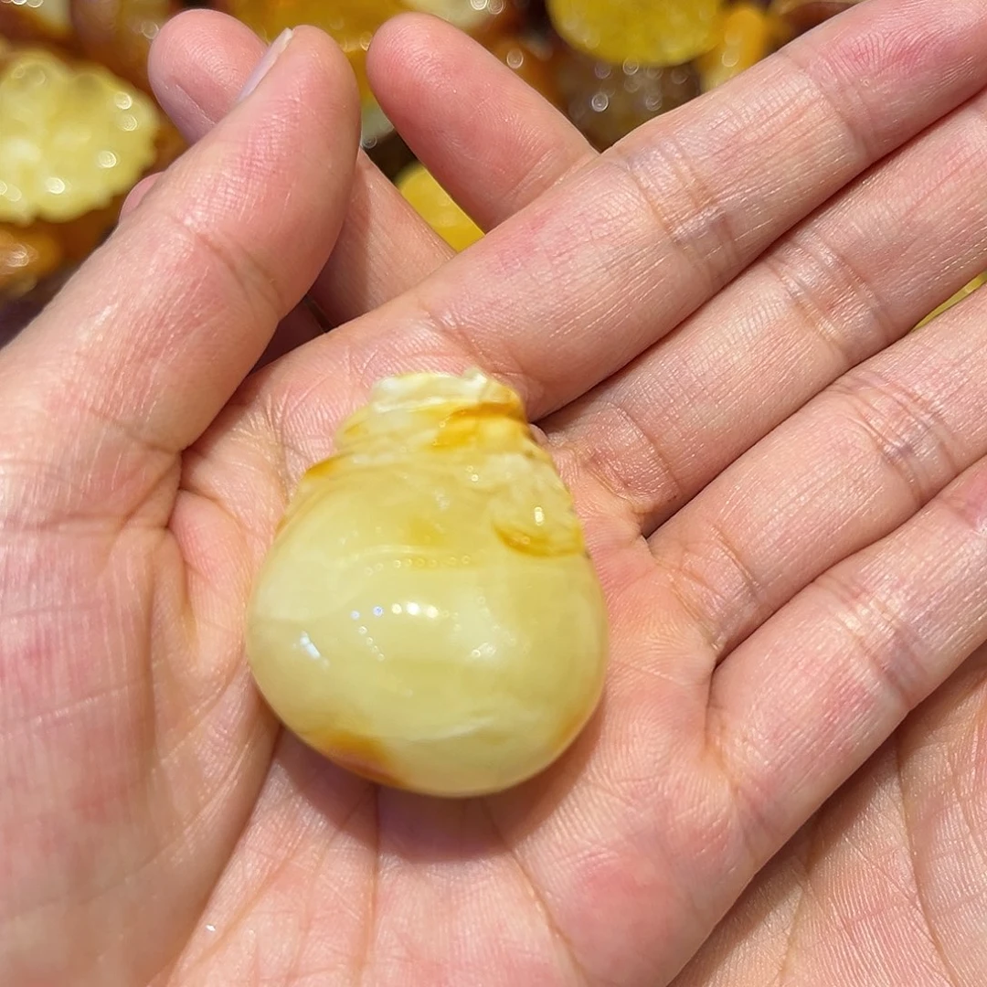 未镶嵌颈饰琥珀蜜蜡钱袋
