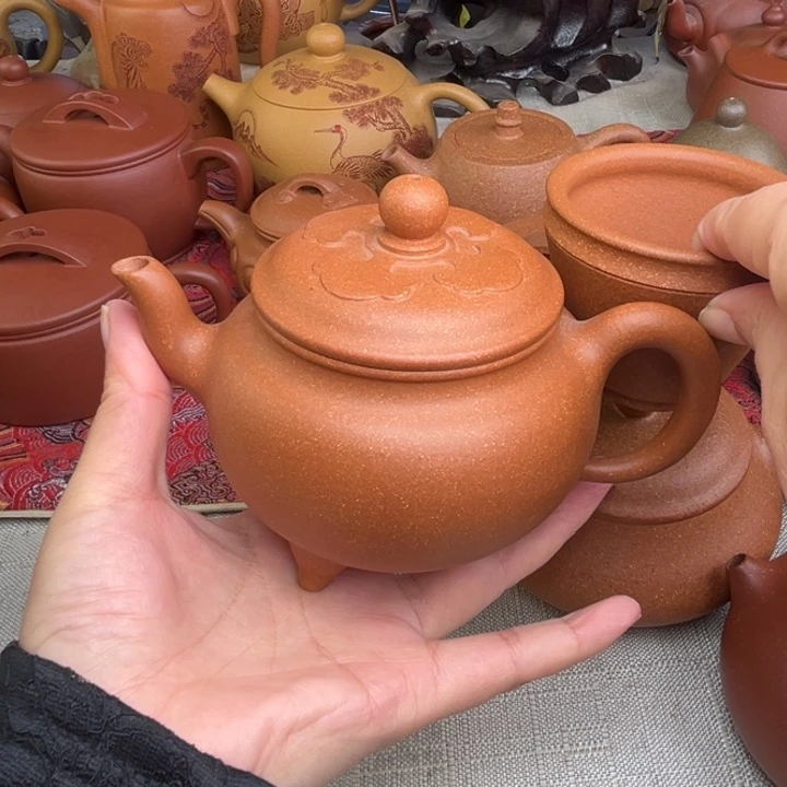 茶壶紫砂原矿黄降坡大斌如意精工半手320cc