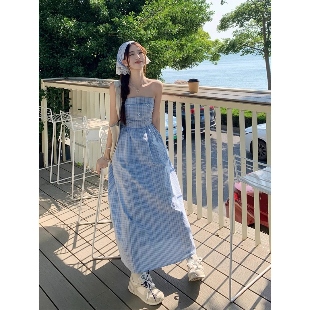 气质黑色紫色风法式包臀显瘦春款连衣裙女夏女款长裤女夏季薄款