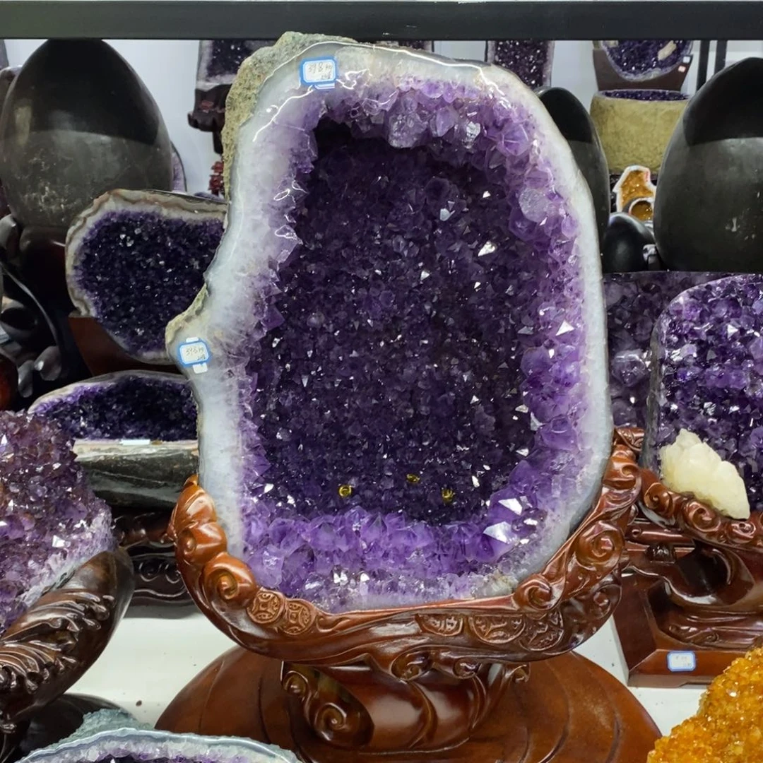 未镶嵌大型摆件（非配饰）紫晶莹