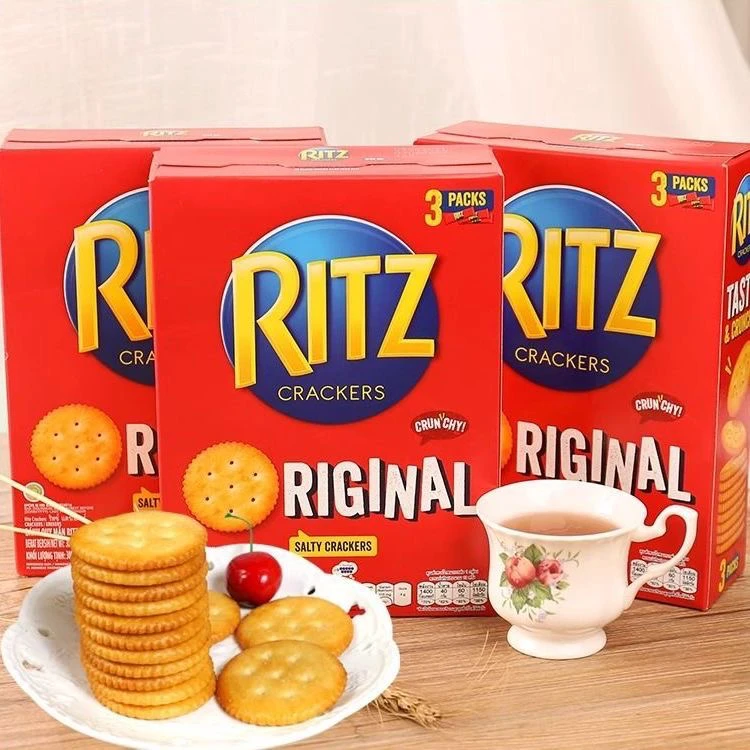 印尼进口乐之RITZ卡夫乐之松脆夹心饼干早餐代餐休闲零食300g