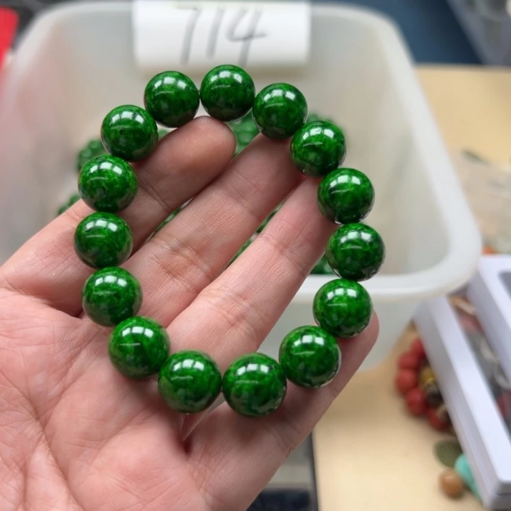 白玉菩提吊坠绿色714