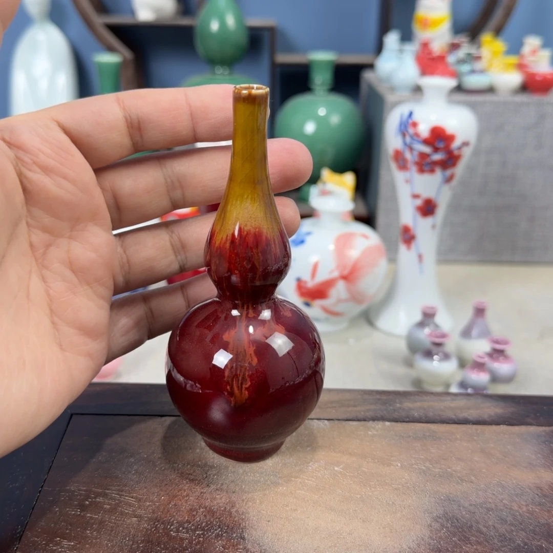 陶瓷手工小花器摆件