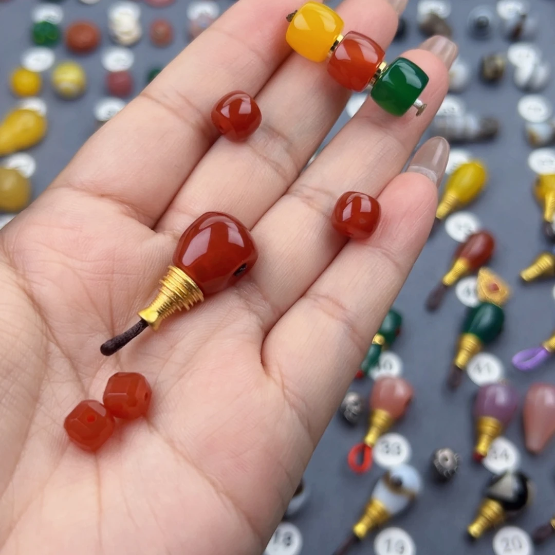 玛瑙/玉髓饰品未镶嵌蔷*