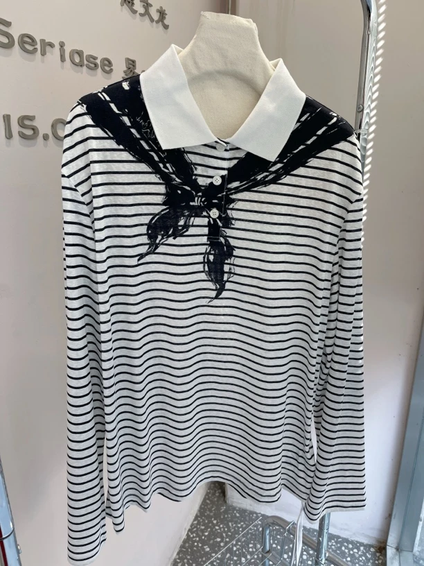 JR｜25春夏新款条纹长袖T190380