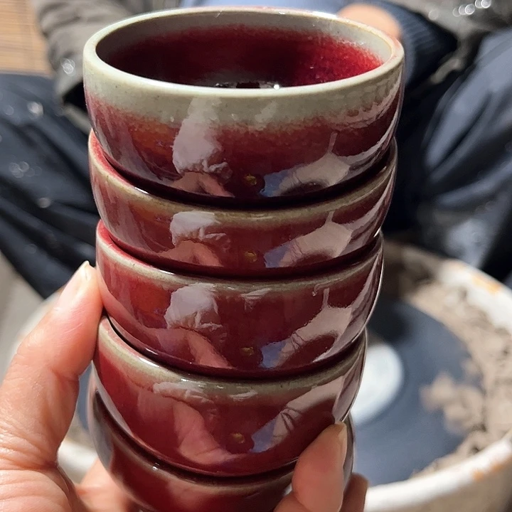 喂***喂瓷片钧瓷手工艺品杯子