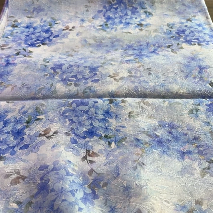 混纺 花海 天丝提花 1.4米幅宽 一米价