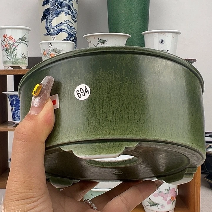 红陶@***風手工制作盆