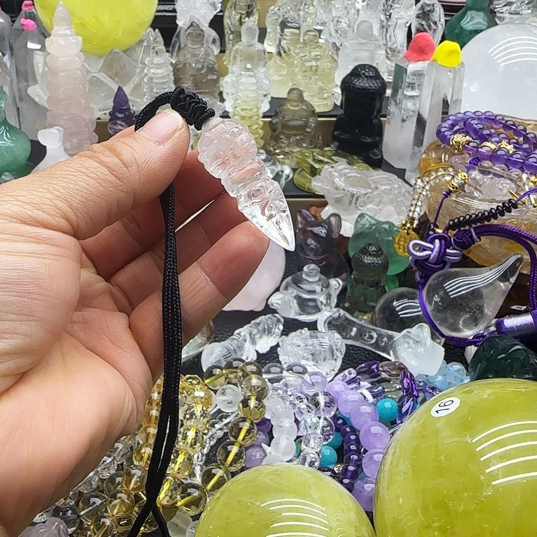 未镶嵌车挂水晶摆件