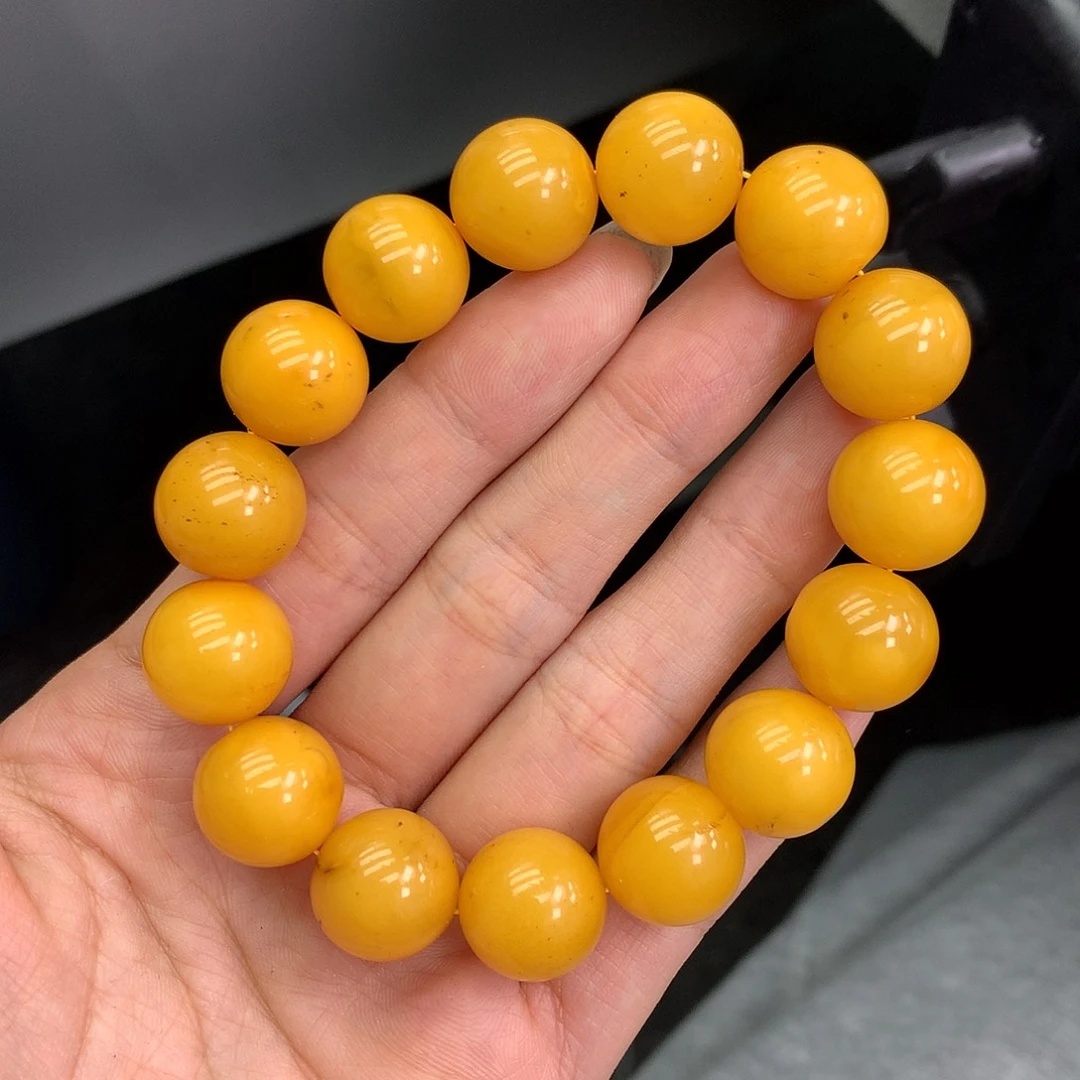 琥珀未镶嵌珠宝奇石14mm➕