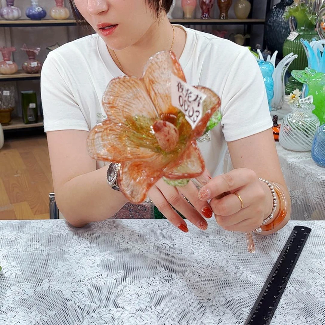 红夜光 家悦琉璃摆件