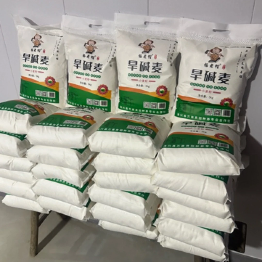 杨老帽旱碱麦石磨面粉