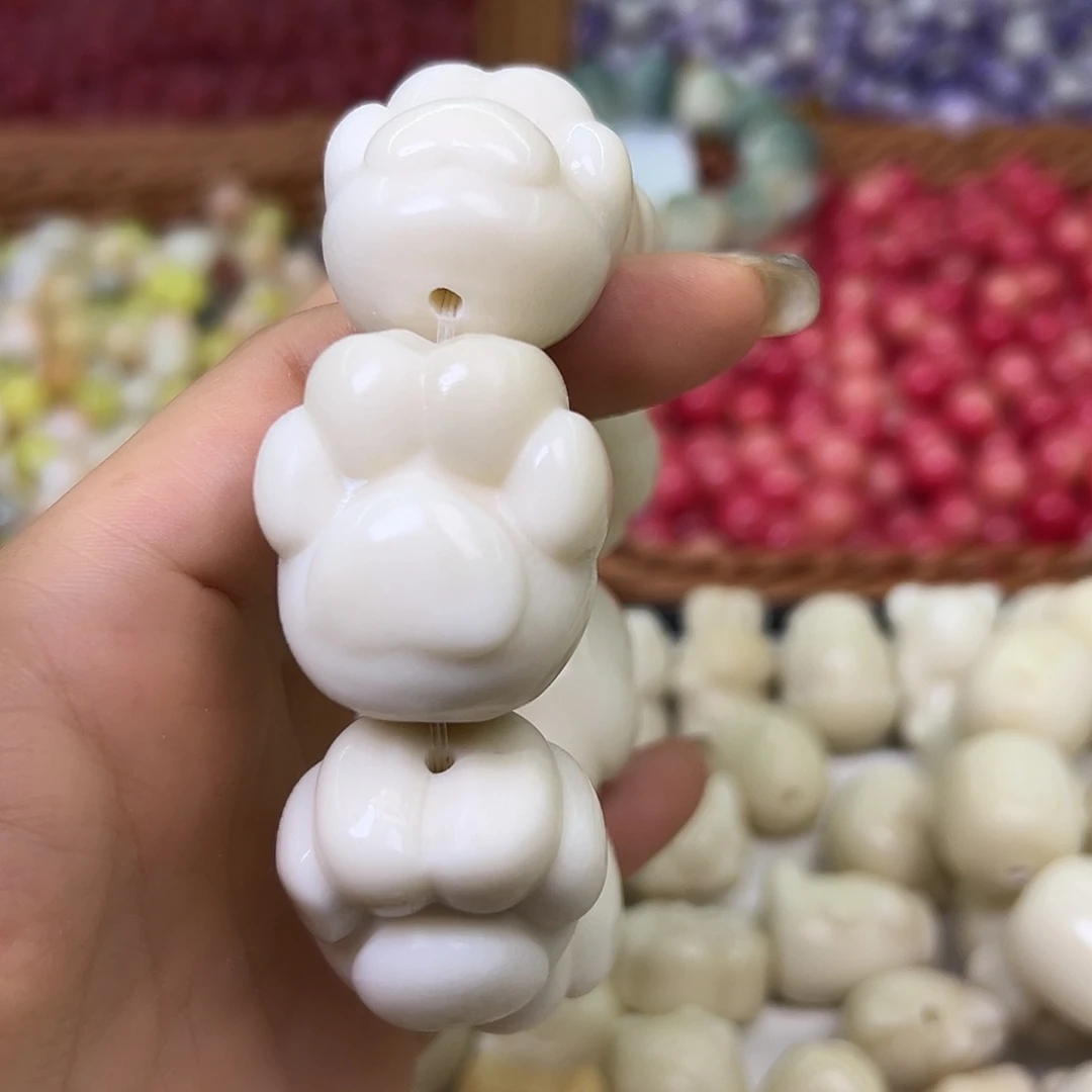 菩提根/象牙果手串瑕疵狗爪手捻1条有裂卡29左右