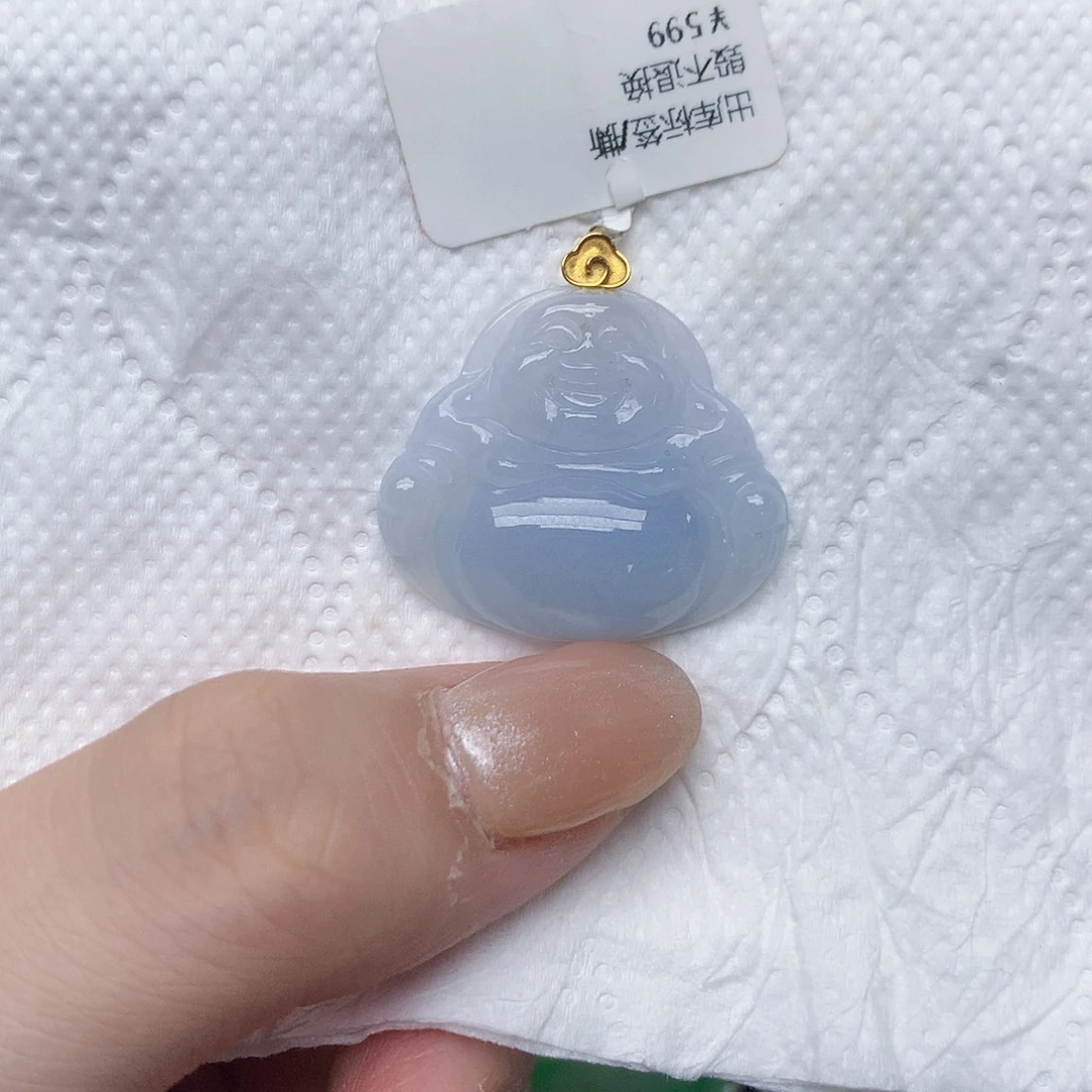 颈饰18K金镶嵌翡翠