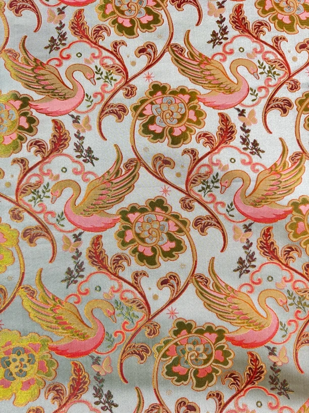 1.4门幅，宋锦天鹅面料