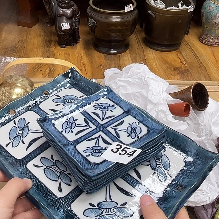 瓷片呀工艺品摆件瓷器摆件正能量