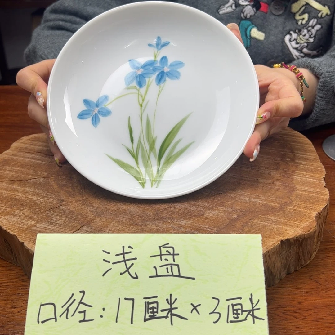 瓷片景德镇陶瓷手工手绘制作