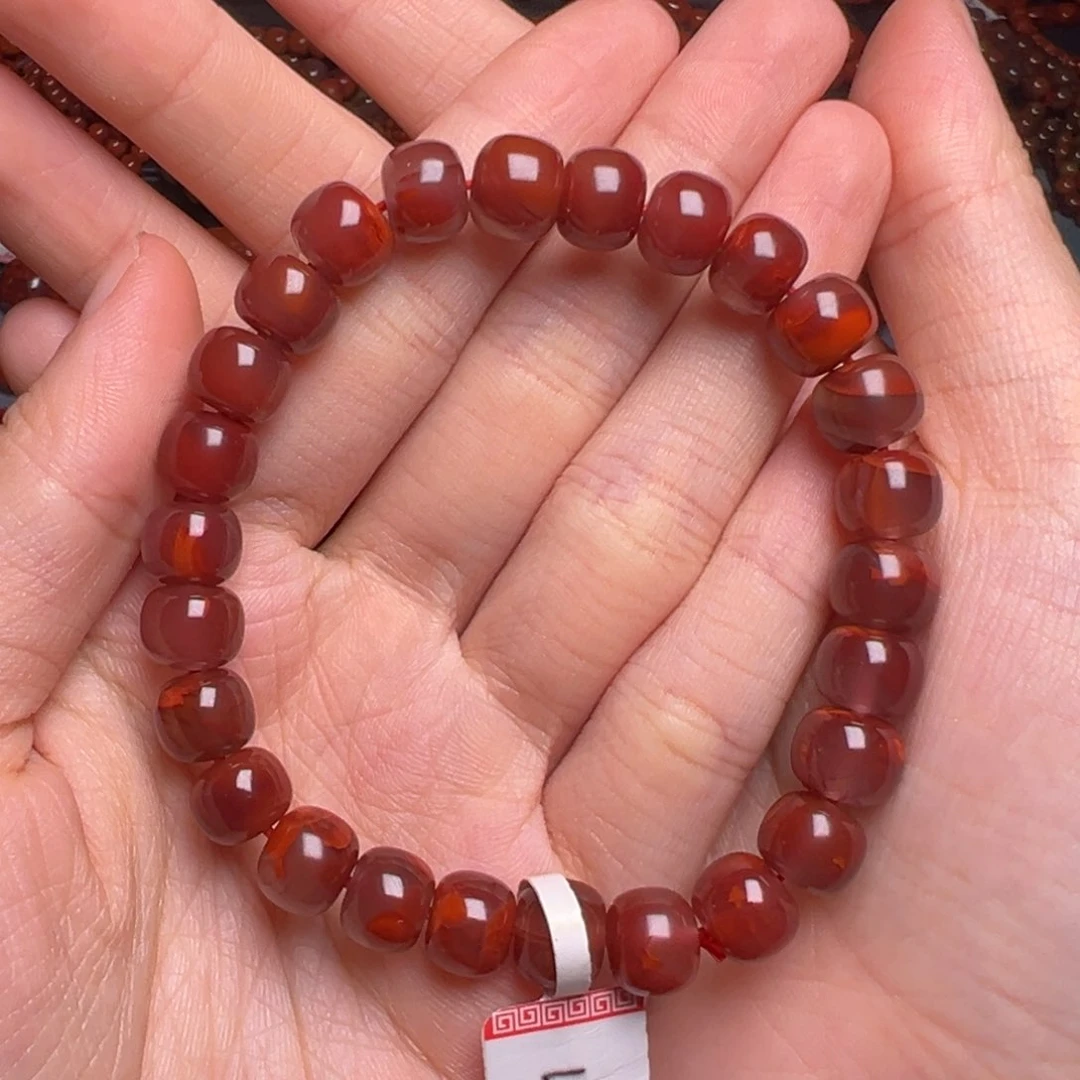 南红玛瑙原矿南红未镶嵌原矿南红老型珠单圈9+
