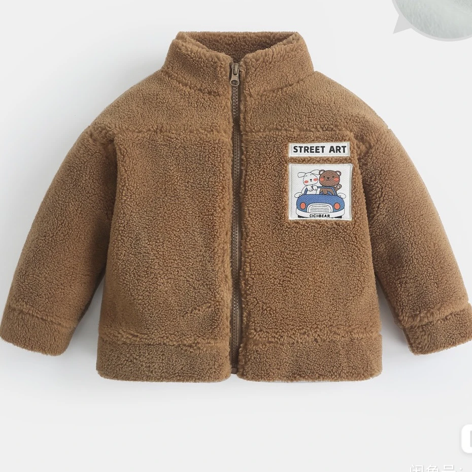 2D羊羔绒加绒外套7237