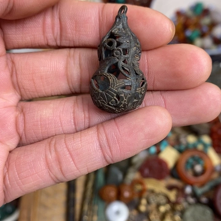 野***心镂空葫芦 摆件 微瑕