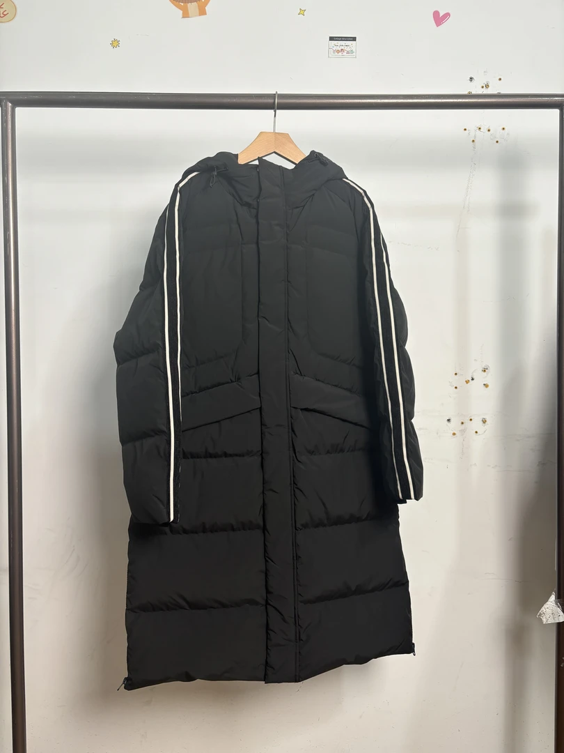 9163男羽绒服【G】长款连帽简约干净休闲版羽绒服