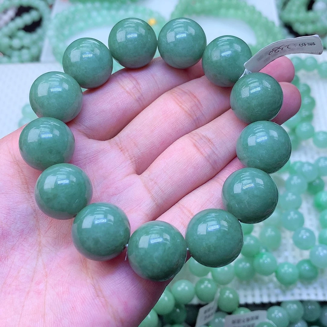 翡翠未镶嵌毛衣链卡17