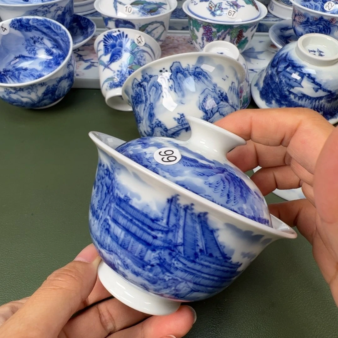 景德镇纯手工纯手绘茶具木木99