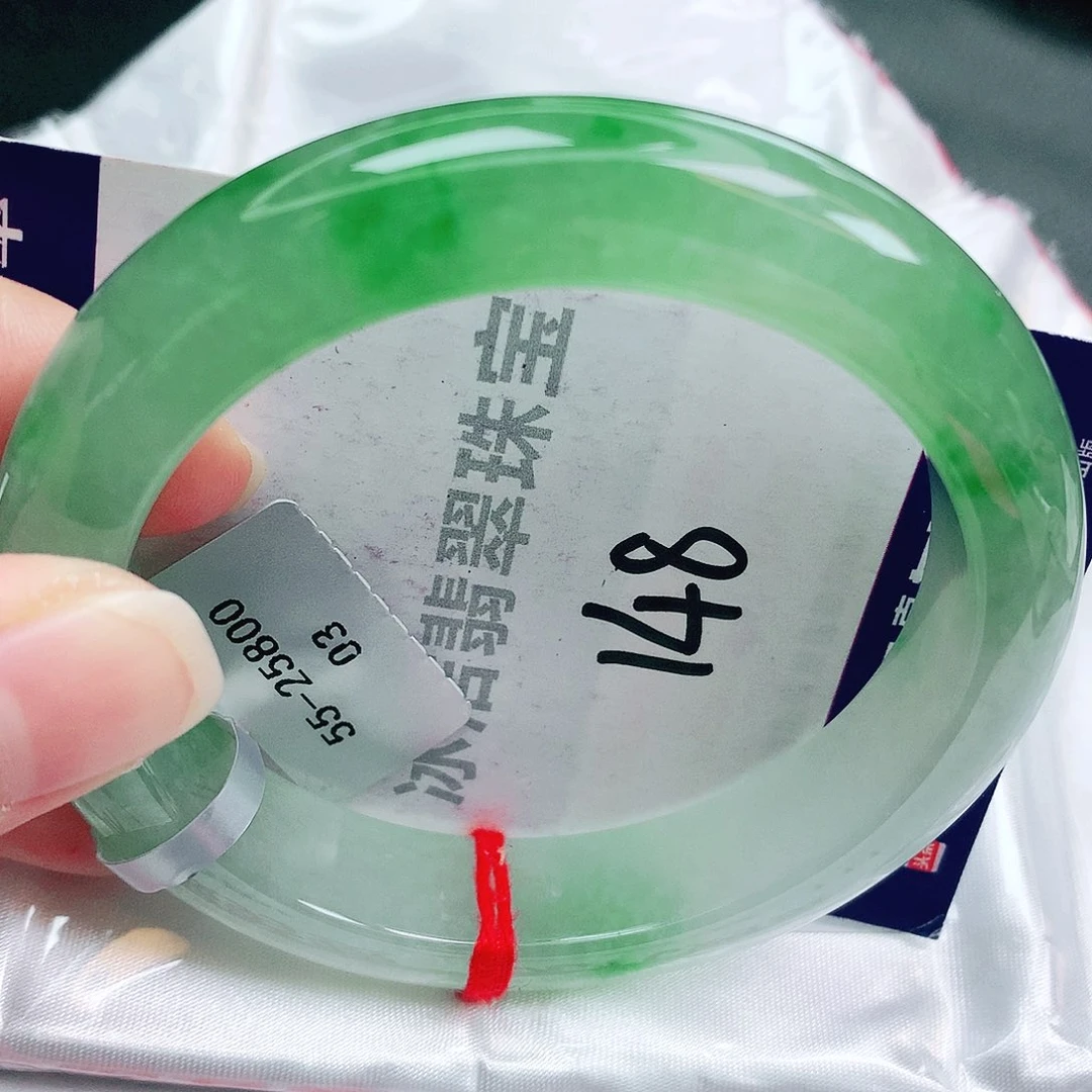 翡翠未镶嵌手镯缅甸天然A货翡翠手镯