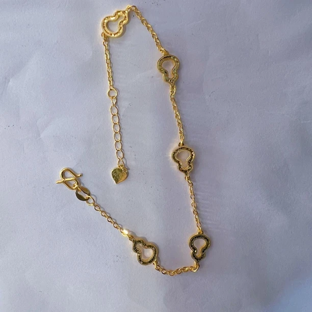 葫芦水贝柜台现货黄金足金999财富金条悦己好物S