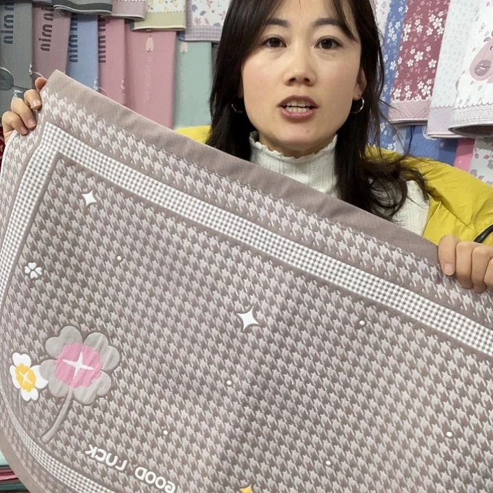 棉特价促销咖色千鸟格