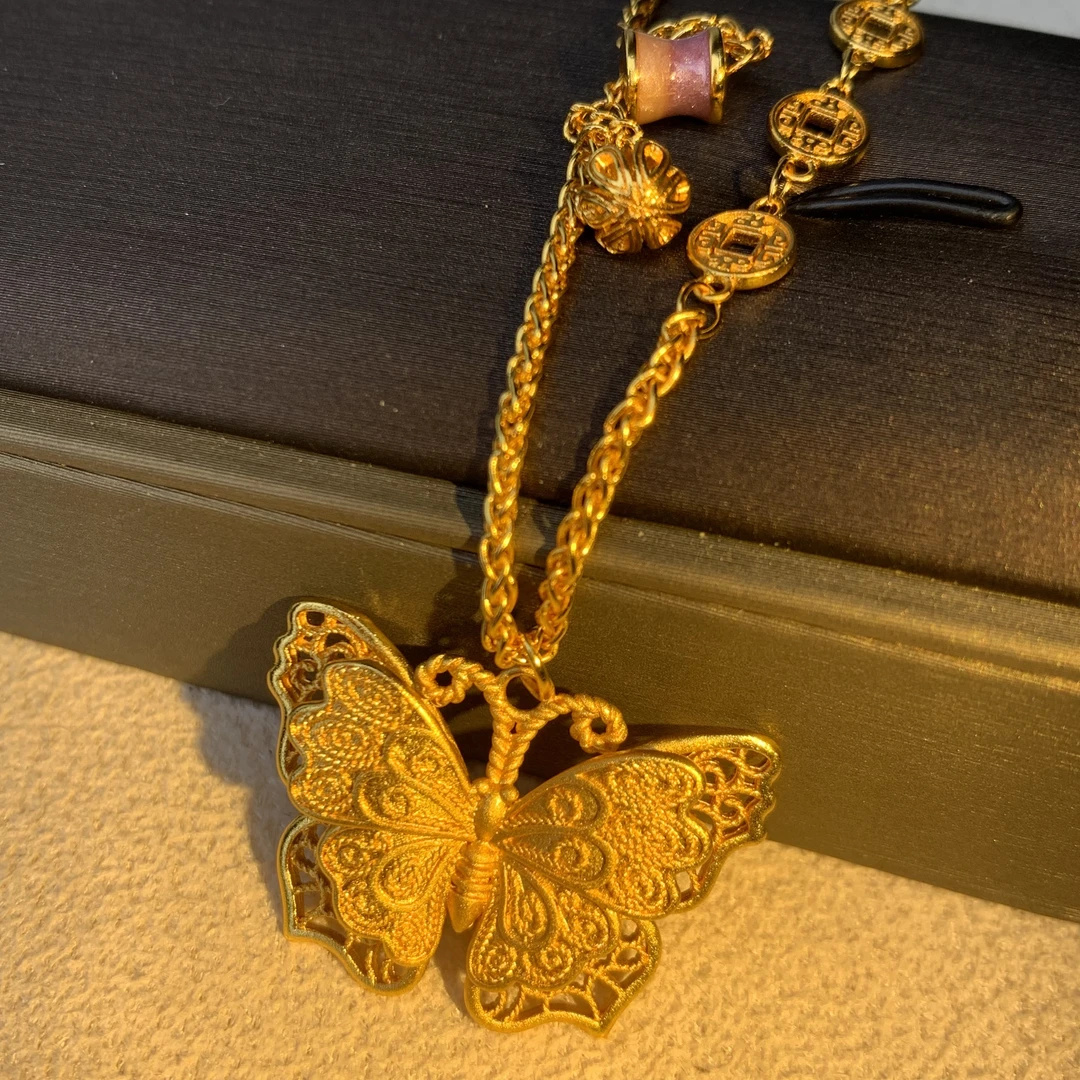 7529【项链】轻奢精品金色女士项链